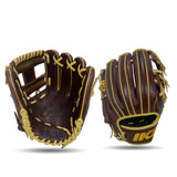 IKJ Core+ Series 11.5 INCH Double Welt Model INFIELD Baseball Glove in Dark Brown for RIGHT-HANDED Thrower
