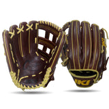 IKJ Core+ Series 12.75 INCH Double Welt Model OUTFIELD Baseball Glove in Dark Brown for LEFT-HANDED Thrower