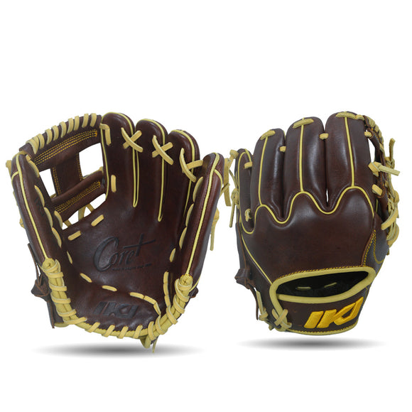 IKJ Core+ Series 11.5 INCH Crown Model INFIELD Baseball Glove in Dark Brown for RIGHT-HANDED Thrower