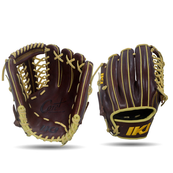 IKJ Core+ Series 11.75 INCH Double Welt Model INFIELD/PITCHER Baseball Glove in Dark Brown for RIGHT-HANDED Thrower