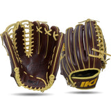IKJ Core+ Series 12.75 INCH Double Welt Model OUTFIELD Baseball Glove in Dark Brown for RIGHT-HANDED Thrower