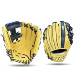 IKJ Core+ Series 11.5 INCH Double Welt Model INFIELD Baseball Glove in Camel and Navy for RIGHT-HANDED Thrower