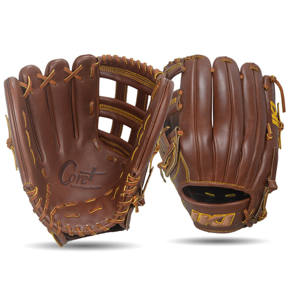 IKJ Core+ Series 12.75 INCH Single Welt Model OUTFIELD Baseball Glove in Mocha for LEFT-HANDED Thrower