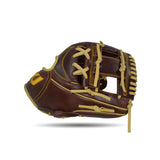 IKJ Core+ Series 11.5 INCH Double Welt Model INFIELD Baseball Glove in Dark Brown for RIGHT-HANDED Thrower