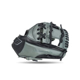 IKJ Core+ Series 11.5 INCH Double Welt Model INFIELD Baseball Glove in Black and Gray for RIGHT-HANDED Thrower