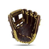 IKJ Core+ Series 11.5 INCH Double Welt Model INFIELD Baseball Glove in Dark Brown for RIGHT-HANDED Thrower