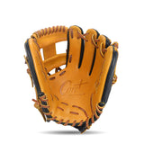 IKJ Core+ Series 11.5 INCH Double Welt INFIELD Baseball Glove in Horween Tan and Black for RIGHT-HANDED Thrower