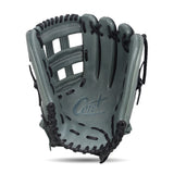 IKJ Core+ Series 12.75 INCH Single Welt Model OUTFIELD Baseball Glove in Gray and Black for RIGHT-HANDED Thrower