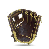 IKJ Core+ Series 11.5 INCH Crown Model INFIELD Baseball Glove in Dark Brown for RIGHT-HANDED Thrower