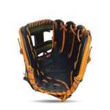 IKJ Core+ Series 11.5 INCH DoubIe Welt Model NFIELD Baseball Glove in Black and Harvest for RIGHT-HANDED Thrower