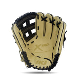 IKJ Xpro Series 11.75 INCH Double Welt Model INFIELD Baseball Glove in Straw and Black for RIGHT-HANDED Thrower