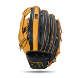 IKJ Core+ Series 12.75 INCH Double Welt Model OUTFIELD Baseball Glove in Horween Tan and Black for LEFT-HANDED Thrower
