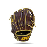 IKJ Core+ Series 11.5 INCH Double Welt Model INFIELD Baseball Glove in Dark Brown for RIGHT-HANDED Thrower
