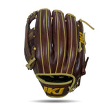 IKJ Core+ Series 12.75 INCH Double Welt Model OUTFIELD Baseball Glove in Dark Brown for LEFT-HANDED Thrower