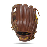 IKJ Core+ Series 12.75 INCH Single Welt Model OUTFIELD Baseball Glove in Mocha for LEFT-HANDED Thrower