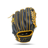 IKJ Xpro Series 11.75 INCH Double Welt Model INFIELD/PITCHER Baseball Glove in Black and Harvest for RIGHT-HANDED Thrower